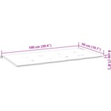 vidaXL jastuk za vrtne klupe s motivom lišća, 100x50x4 cm, izrađen od Oxford tkanine | shoptok.hr