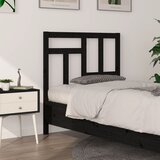 Maison Chic posteljno vzglavje - vzglavna omarica - nočna omarica črno 95,5x4x100 cm trdna borovina, (21705867) | Shoptok.si