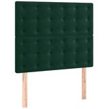  Uzglavlje tamnozeleno 90x5x118/128 cm baršunasto | shoptok.hr