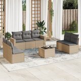  8-dijelni set vrtnih sofa od poliratana s jastucima bež | shoptok.hr