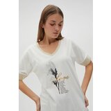 Marisse Women's T-Shirt L-Ts-4609 Off White | Shoptok.si