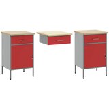  Set radnih ormarića s ladicama s pohranom 10 kom. Crvena | shoptok.hr