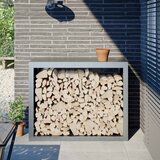  Stalak za drva za ogrjev 100x40x80 cm od pocinčanog čelika | shoptok.hr