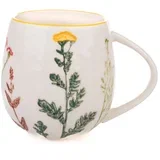 Bela porcelanasta skodelica 500 ml Flower Garden –