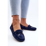 Boto Women's Navy Suede Moccasins Si Passione | Shoptok.si