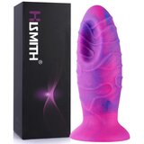 HiSmith HSD18 Huge Dragon Egg Dildo Suction Cup 9.96" Purple-Pink Cene
