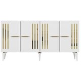 Hanah home komoda junes white gold | ePonuda.com
