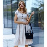 UR/CEO Beige dress with ruching Balita | Shoptok.si
