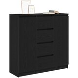  Komoda s ladicama crni hrast 100,5x35x98,5 cm konstruirano drvo | Eponuda.com