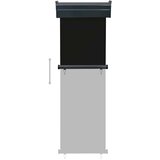 Balkonska bočna tenda 65 x 250 cm crna | shoptok.hr
