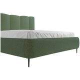 MID.YOU OBLAZINJENA POSTELJA 160 cm x 200 cm , les, tekstil, leseni material zelena | Shoptok.si