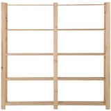  Stalak za pohranu s 5 razina 170x28,5x170 cm masivna borovina | shoptok.hr