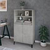 The Living Store Visoka omara betonsko siva 60x36x110 cm inženirski les - Visoka Omarica, (21430730) Cene