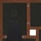 vidaXL Okvir za 4 fotografije (10 x 15 cm) tamnosmeđi MDF | shoptok.hr