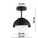 Brilagi Plafonski luster COSMO 1xE27/60W/230V crni Slike