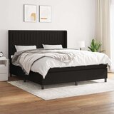  S oprugama i madracem crni 160x200 cm od tkanine | shoptok.hr