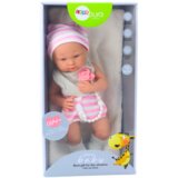  Lutka beba u roza-bijeloj odjeći, šešir, duda | Shoptok.si