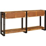  Konzolni stolovi 2 pcs Smeđa 161 x 33 x 75 cm Čvrsto drvo manga | Eponuda.ba