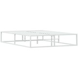vidaXL Posteljni okvir brez vzmetnice bel 140x200 cm kovinska | Shoptok.si