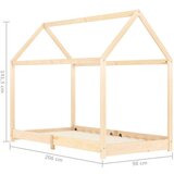  Okvir za dječji krevet od masivne borovine 90 x 200 cm | shoptok.hr