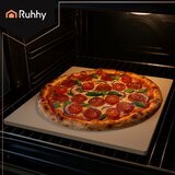 Ruhhy kamen za pizzu od kordierita 38 x 36 cm s bambusovom lopatom | shoptok.hr