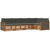 vidaXL Zunanja garnitura za sedenje 5 pcs Naravna in antracitna, (5000282234) | Shoptok.si