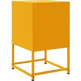 vidaXL Nočna omarica gorčično rumena 36x39x60,5 cm jeklo | Shoptok.si