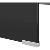 vidaXL Stalak za TV /Monitor Staklo Crna boja 120x30x13 cm | shoptok.hr