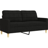  3-dijelni set sofa s tabureom crni od tkanine | shoptok.hr