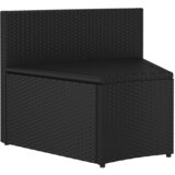  9-dijelni set vrtnih sofa od poliratana s jastucima crni | shoptok.hr
