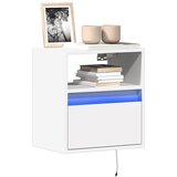  Zidni TV ormarić s LED svjetlima bijeli 41x31x45 cm | shoptok.hr