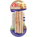 3 + 1 gratis! 4 x 8in1 grickalice za pse - Delights štapići za žvakanje govedina, 12 kom. (4 x 75 g) Cijene