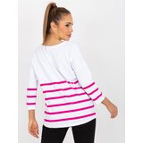 RUE PARIS Blouse-RV-BZ-8008.63-white-pink | Shoptok.si