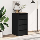  Kutna komoda s ladicama crna 40x41x76 cm od konstruiranog drva | shoptok.hr