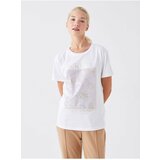 LC Waikiki Crew Neck Printed Short Sleeve Women's T-Shirt Cene