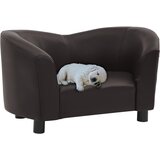 vidaXL Pasji kavč rjav 67x41x39 cm umetno usnje Cene