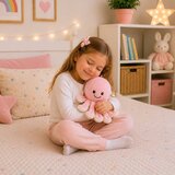  Plišana igračka hobotnica s elastičnim pipcima, ružičasta, 30 cm | shoptok.hr