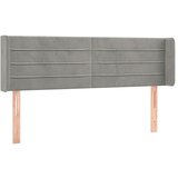 Maison Chic vzglavna omarica - nočna omarica - posteljna omarica z ušesi svetlo sivo 147x16x78/88 cm žamet, (21709598) | Shoptok.si