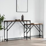 Furnova Komplet konzolnih mizic 2-delni rjavi hrast inženirski les, (21914182) | Shoptok.si