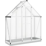 vidaXL Rastlinjak z okvirjem srebrn 169x58x202 cm aluminij, (21248181) Cene