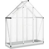 vidaXL Staklenik s okvirom srebrni 169 x 58 x 202 cm aluminijski Cijene
