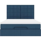 vidaXL Otomanski okvir kreveta s madracem plavi 140x200cm od tkanine | shoptok.hr