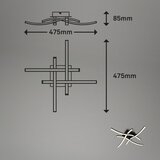 BRILO 3677-045 - LED plafonsko svetlo LED/14,4W/230V crno | Eponuda.com