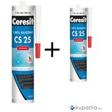  Sanitarni silikon Transparetni CERESIT CS 25 EXPRESS 2 kom Cijene