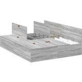  Postelja z dodatnim prostorom za shranjevanje Siva Sonoma 140x200 cm, (22084002) | Shoptok.si