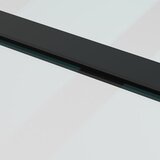  Klizna vrata s priborom crna 90 x 205 cm od ESG stakla | shoptok.hr