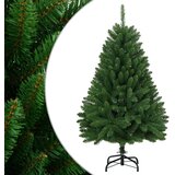 vidaXL Umjetno božićno drvce sa šarkama i stalkom zeleno 120 cm | shoptok.hr
