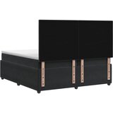  Boxspring krevet s madracem Crna 200 x 200 cm Baršun | shoptok.hr