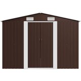  Vrtno spremište 257 x 392 x 181 cm metalno smeđe | shoptok.hr