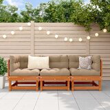  Sekcionalna sofa 3 Komad Vosak Smeđa Čvrsto borovo drvo - Vosak smeđa bor 2x corner +middle | shoptok.hr